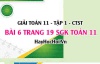 Giải bài 6 trang 19 Toán 11 tập 1 SGK Chân trời sáng tạo